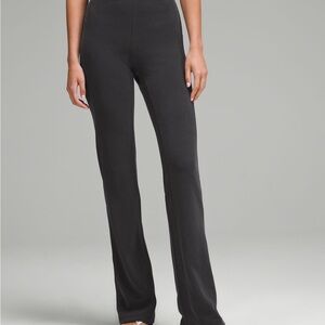 Lululemon Ribbed Softstreme Flared Pant Tall Black 4